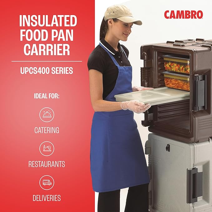 Cambro Insulated Food Pan Carrier - Hotbox for Catering & Transport - UPCS400 Series (Brown)