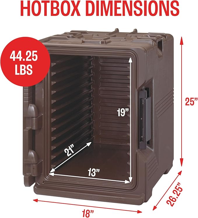 Cambro Insulated Food Pan Carrier - Hotbox for Catering & Transport - UPCS400 Series (Brown)